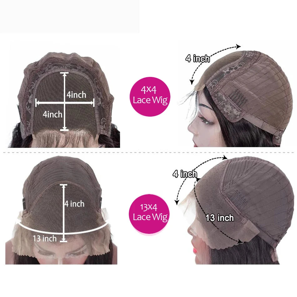 Body Wave Wig 13x4 HD Lace Front Human Hair Wigs For Women Brazilian Natural Black HD Lace Frontal Wigs 100% Human Hair Wig Sale