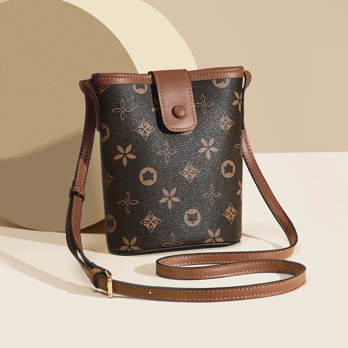FOXER Women Mini Cellphone Bag Female Small Shoulder Bucket Bag Travel Crossbody Purse