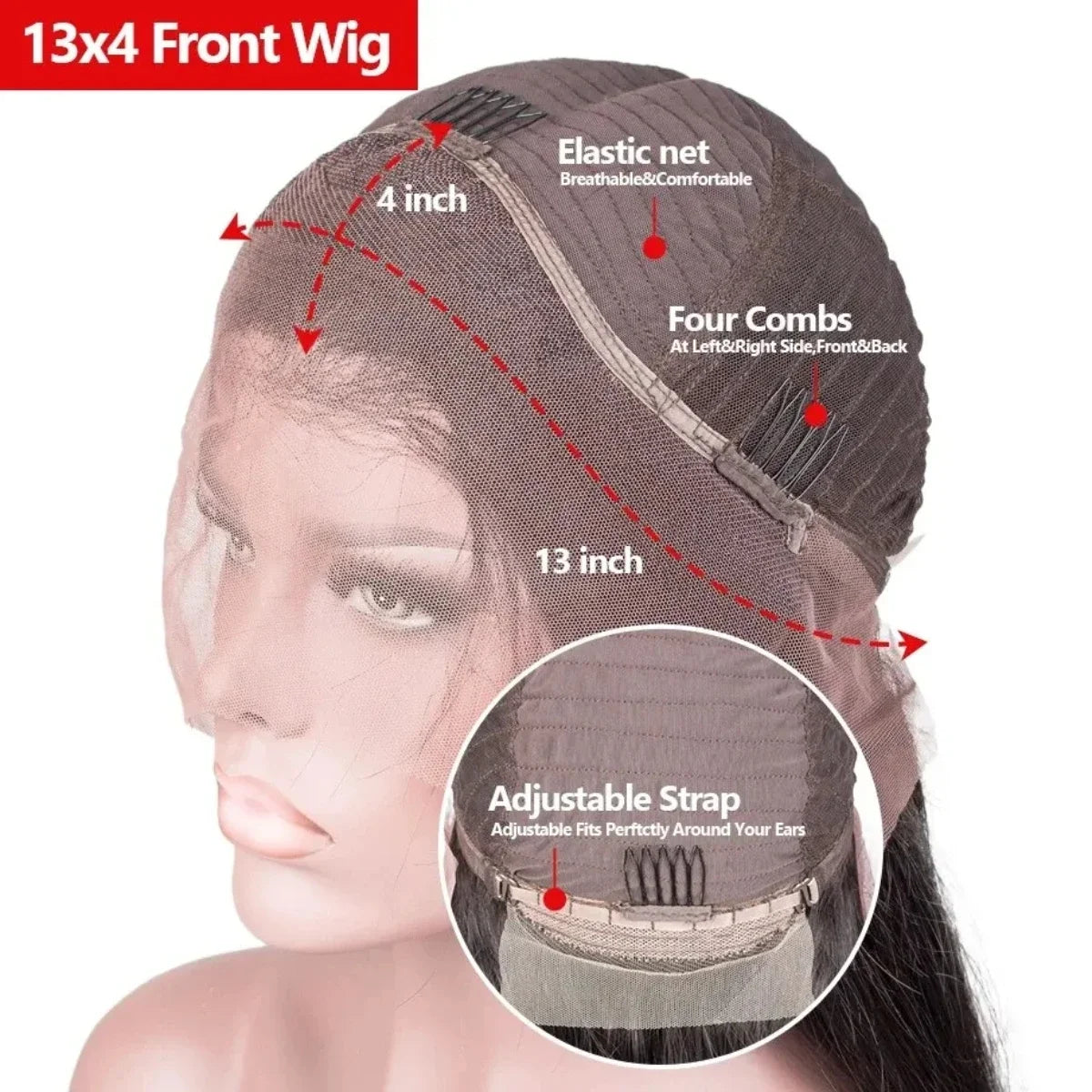 13x4 Navy Blue Body Wave Lace Frontal Wigs Brazilian Hair Wigs Blue Colored HD Transparent Lace Front Wigs For Women Pre Plucked
