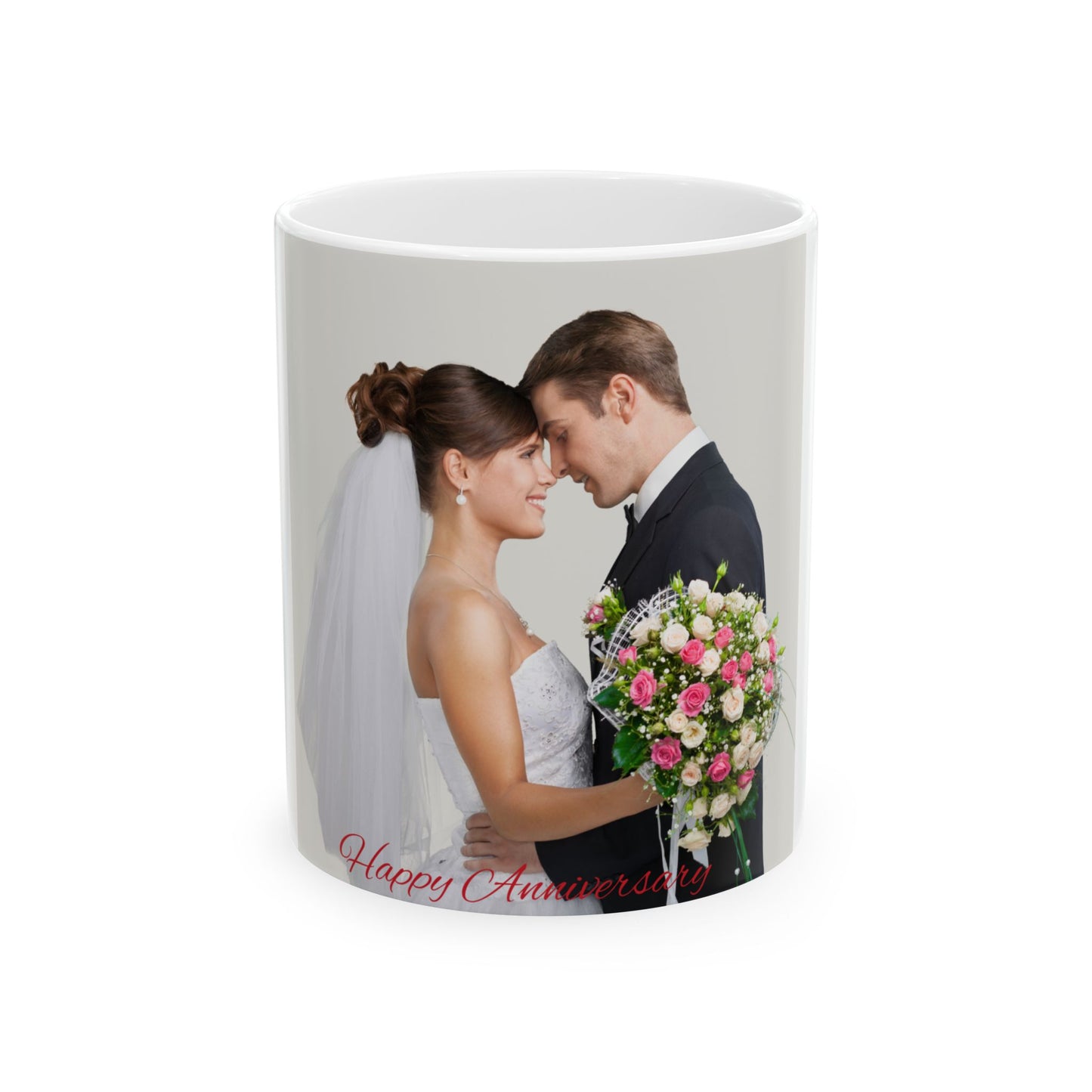 Mug - Wedding Anniversary Photo Ceramic Mug (11oz, 15oz)