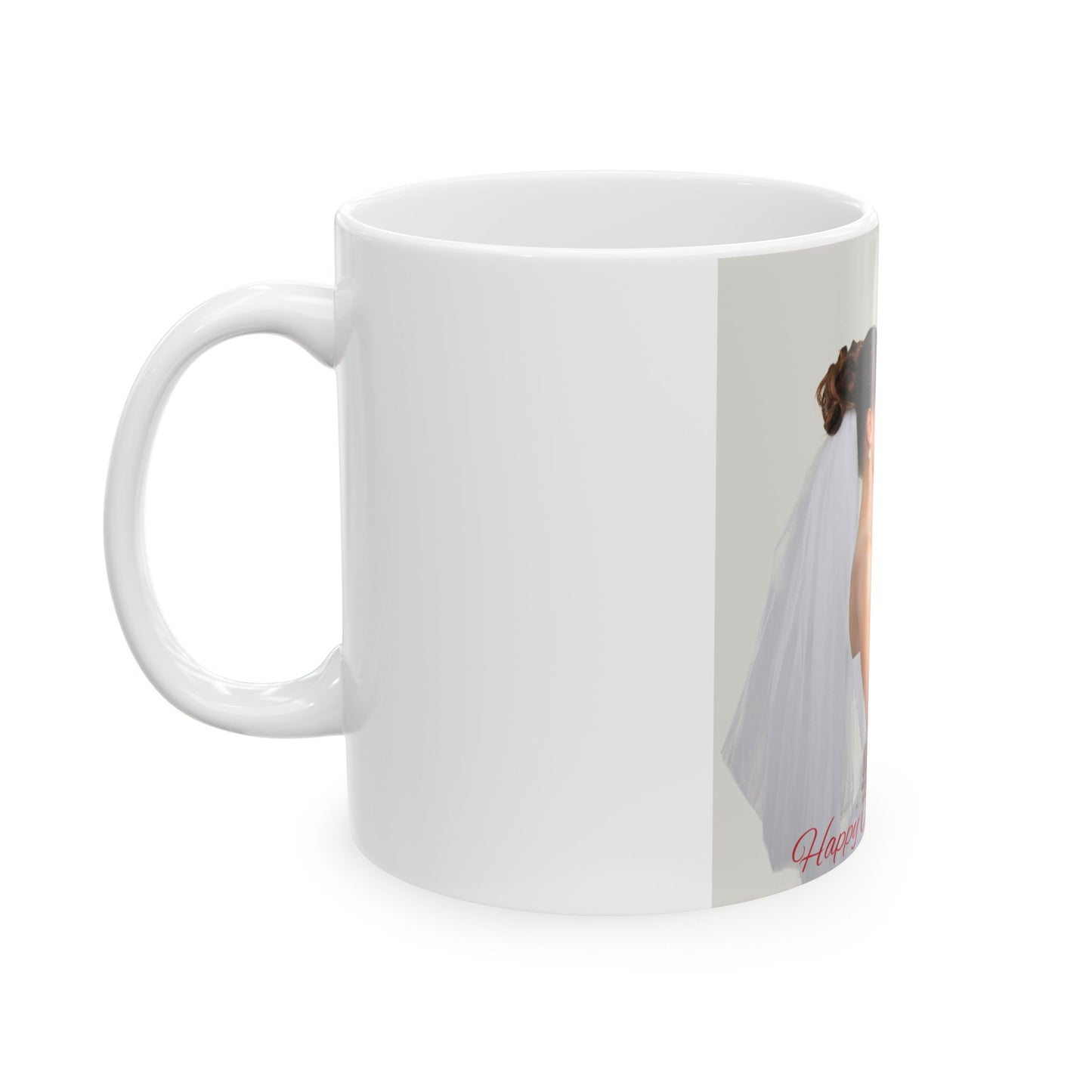 Mug - Wedding Anniversary Photo Ceramic Mug (11oz, 15oz)