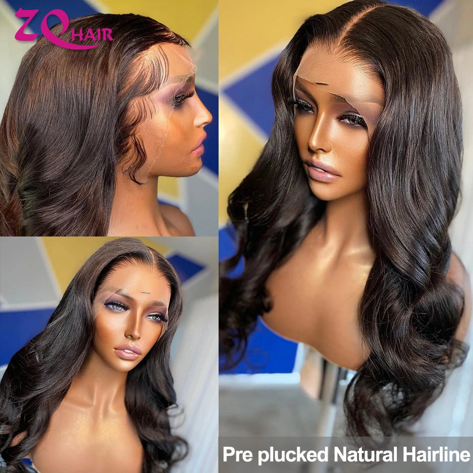 Body Wave Wig 13x4 HD Lace Front Human Hair Wigs For Women Brazilian Natural Black HD Lace Frontal Wigs 100% Human Hair Wig Sale