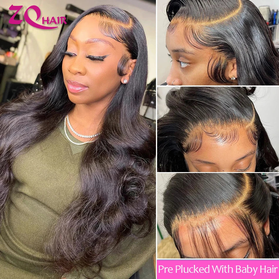 Body Wave Wig 13x4 HD Lace Front Human Hair Wigs For Women Brazilian Natural Black HD Lace Frontal Wigs 100% Human Hair Wig Sale