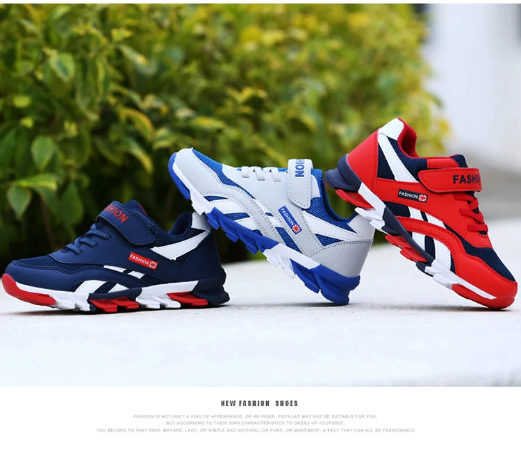 Children Sport Shoes For Boys Breathable Sneaker Lightweight Soft Soled Running Shoes Comfort Students Walking Casual Shoes