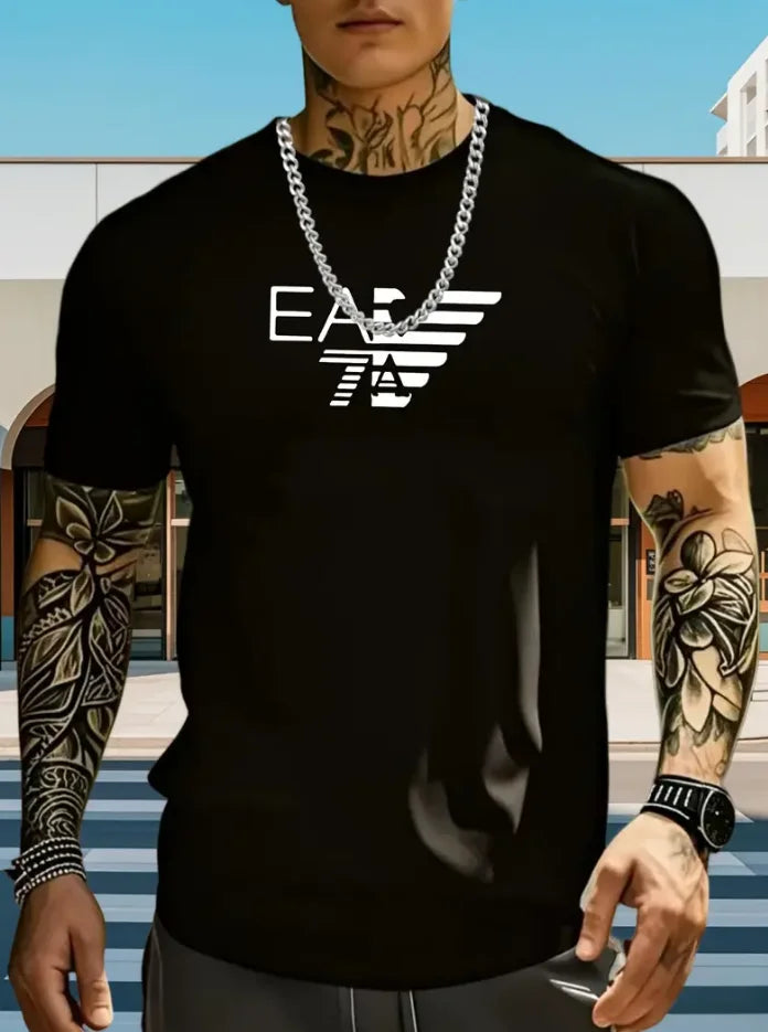 new style Fashionable Bestseller - Loose-Fitting Round-Neck Summer Cotton T-Shirt for Men and Women, Stylish and Breathable Top