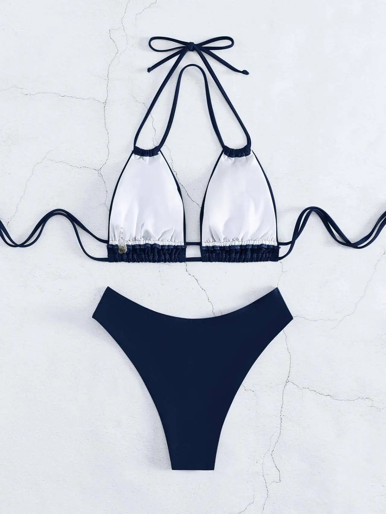 Nylon Solid Bikini Swimwear Sexy Fashion Modelling Design Swimsuit Women 2025 New Style Beachwear for Bathing Suit