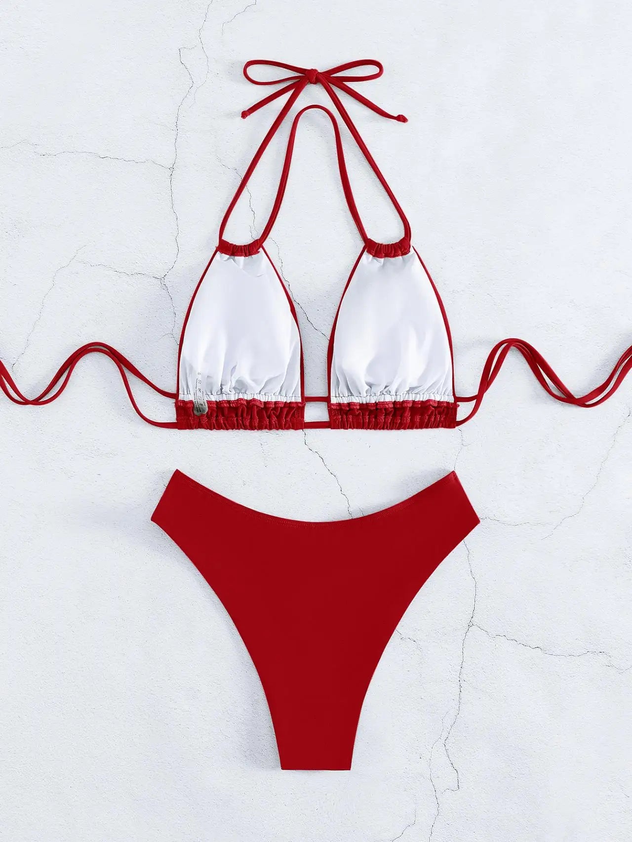 Nylon Solid Bikini Swimwear Sexy Fashion Modelling Design Swimsuit Women 2025 New Style Beachwear for Bathing Suit