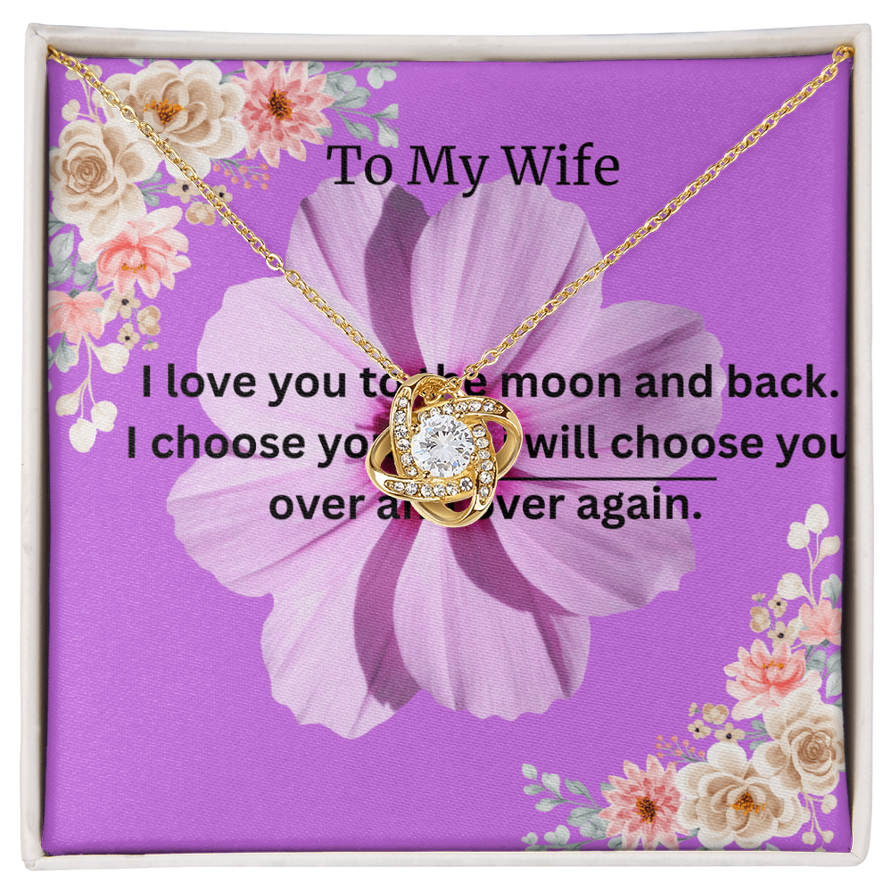 Love knot necklace